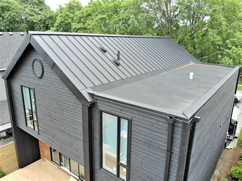 metal roofing over flat roof